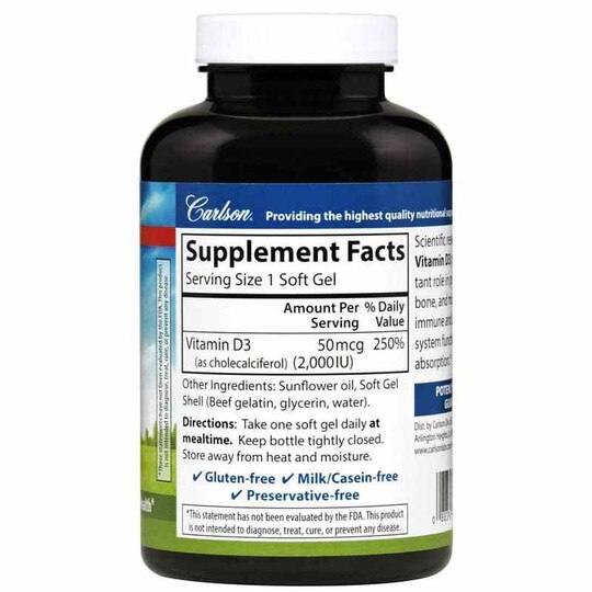 Vitamin D3 2,000 IU, CL